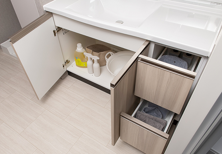 洗面化粧台下部収納