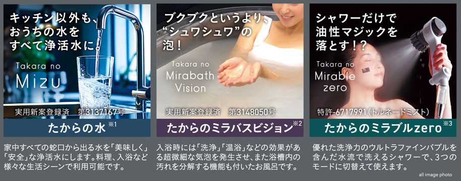 オリジナルのウォーターシステム