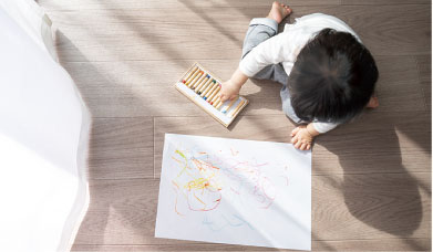 足元からあたたかい ガス温水式床暖房