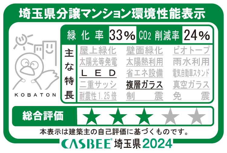 埼玉県分譲マンション環境性能表示