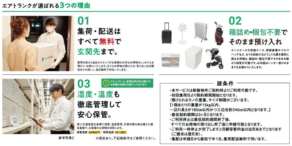 宅配型 外部収納サービス エアトランク