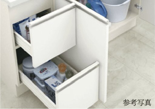 樹脂製2段引き出し