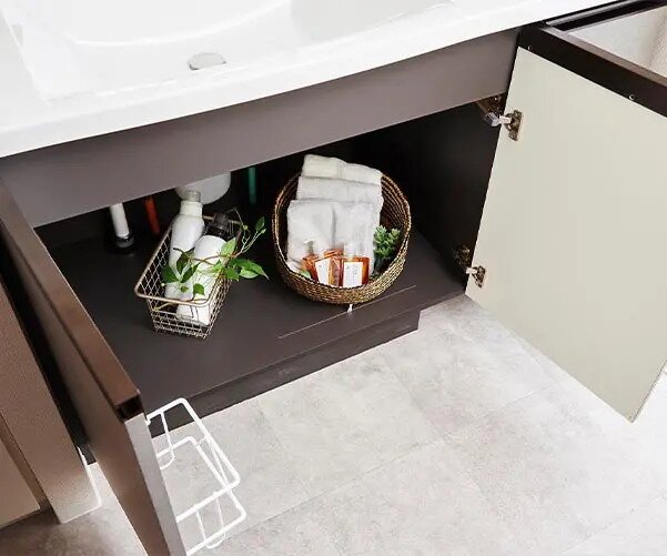 ボウル下開き収納（ブルモーション丁番付）