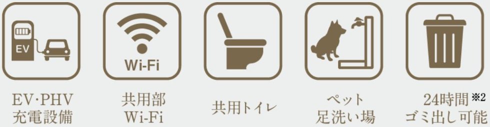 充実の共用部設備・仕様により、暮らしを快適に