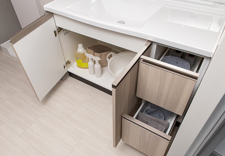 洗面化粧台下部収納