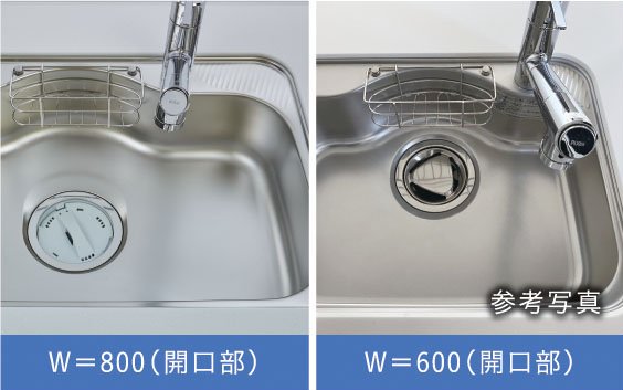 低騒音仕様のシンク