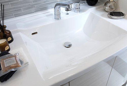 ボウル一体型洗面カウンター