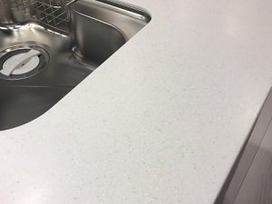 人工大理石カウンター(デュポンモデスト)