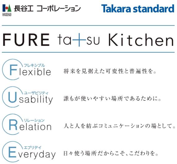 長谷工コーポレーションとタカラスタンダードが共同開発した新発想の「フレタスキッチン」