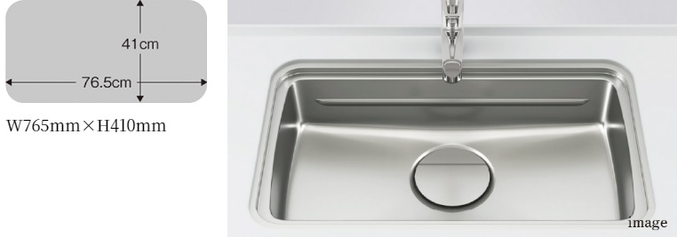 ユーティリティーシンクE 標準設定小物