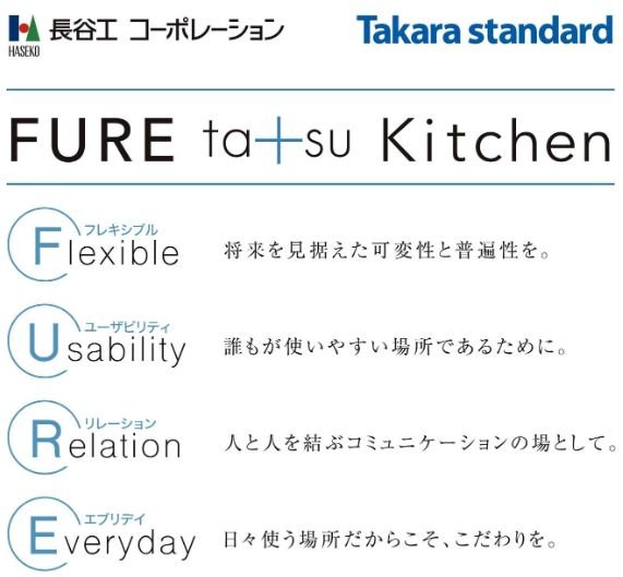 長谷工コーポレーションとタカラスタンダードが共同開発した新発想の「フレタスキッチン」