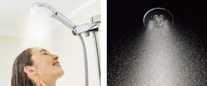 毎日のシャワーが楽しくなる、3種類の吐水モード