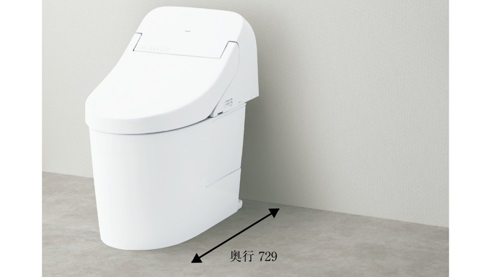 スッキリコンパクトタイプの便器