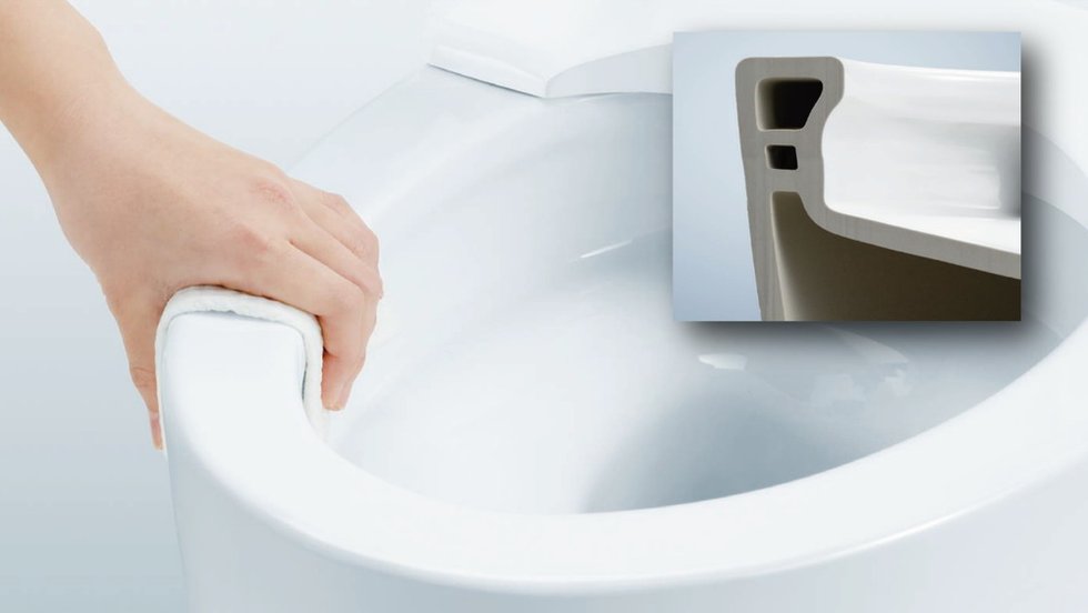 フチなし形状便器