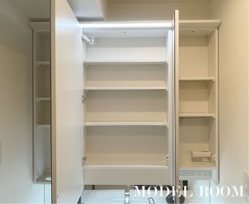 三面鏡裏収納