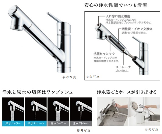 蛇口一体型浄水器「クローレ」
