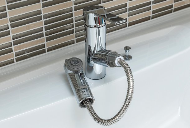 シャワー付シングルレバー水栓