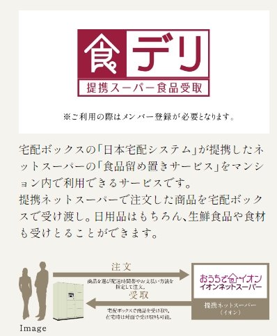 日本宅配システム
不在時でも宅配物が受けとれる宅配ロッカー食品宅配受取サービス「食デリ」