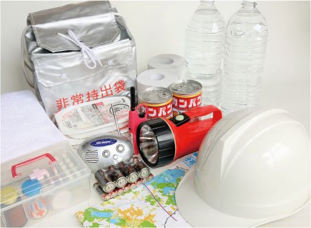 非常用食糧、応急救助物資等を備える備蓄倉庫