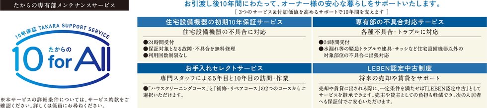 たからの専有部メンテナンスサービス