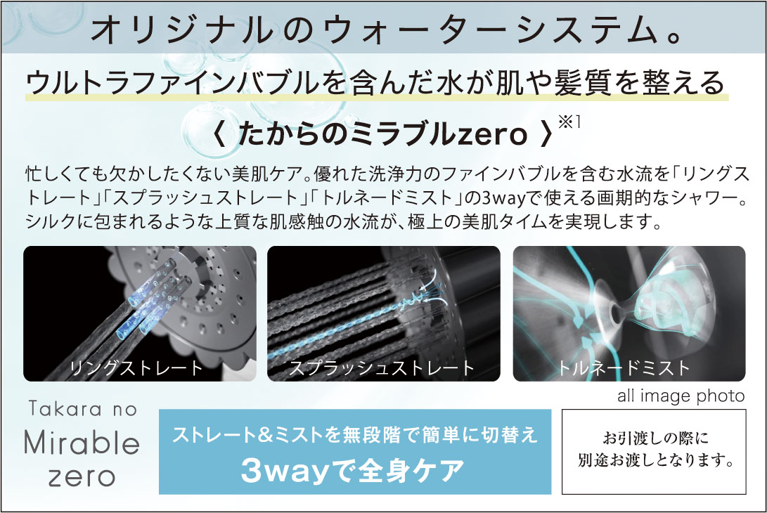 オリジナルのウォーターシステム