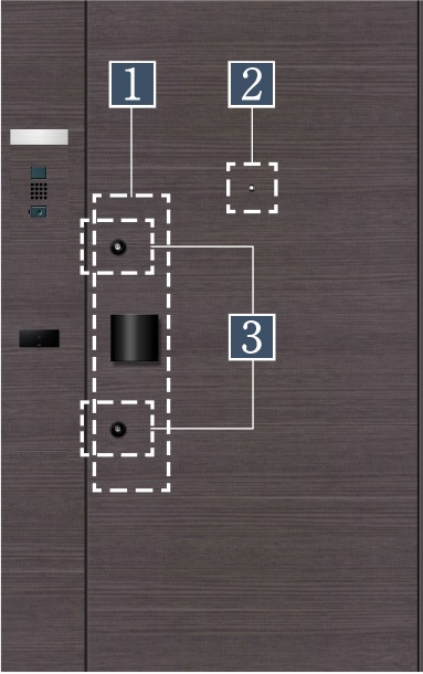 玄関ドアにも、行き届いた安心機能を採用。