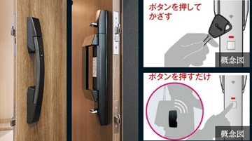 玄関電池錠