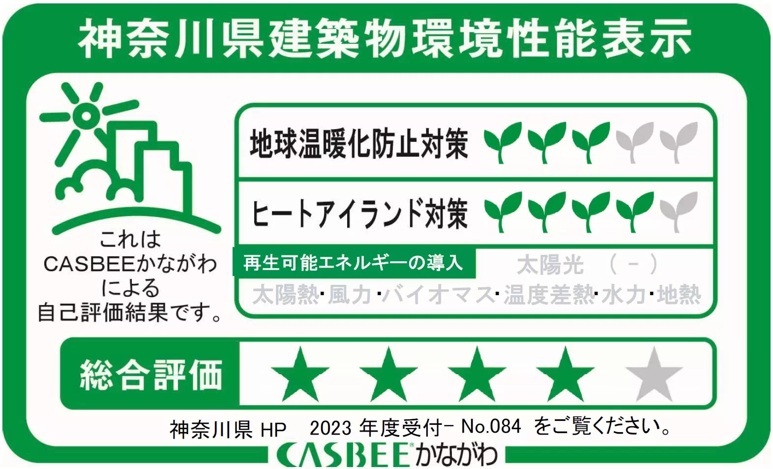 神奈川県建築物環境性能表示