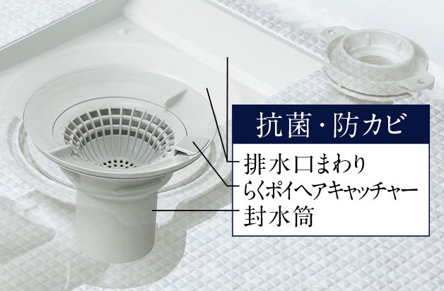 お掃除ラクラク排水口