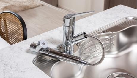 浄水器一体型シャワー混合水栓