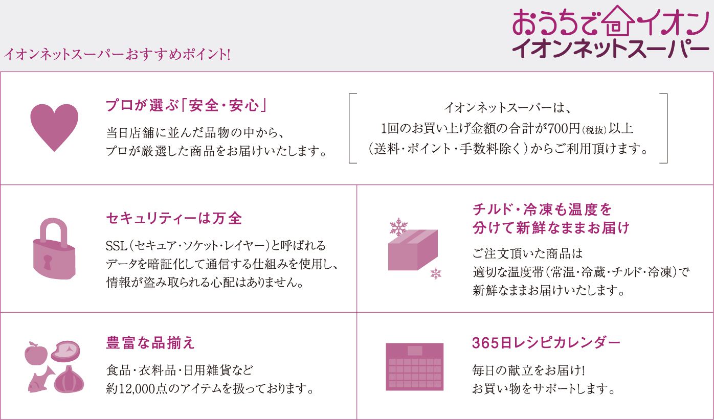 忙しいときもインターネットでらくらく注文。
