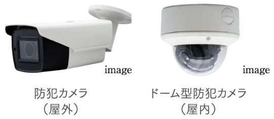 敷地内防犯カメラ14台を設置