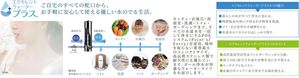 水が変われば暮らしが変わる、浄水のある毎日。