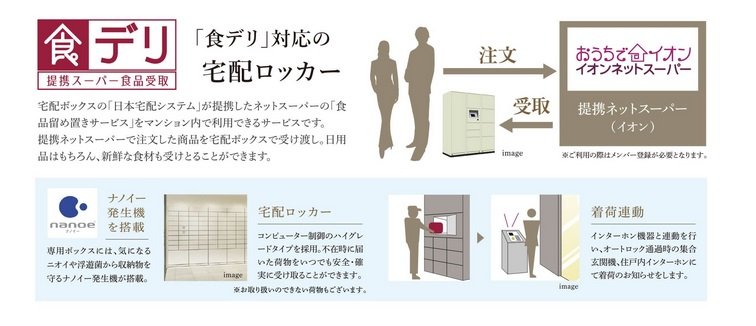 「食デリ」対応の宅配ロッカー
