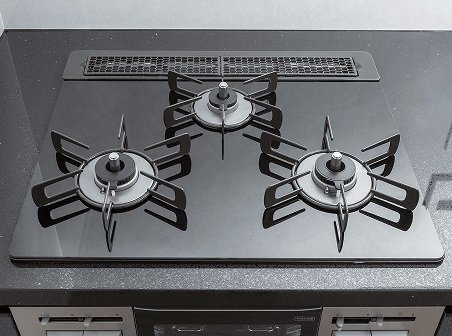 3口ガラストップコンロ