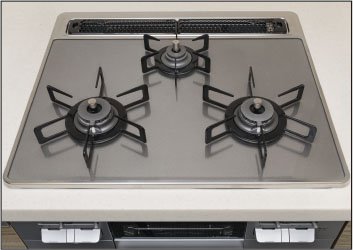 お手入れしやすく美しいガラストップコンロ