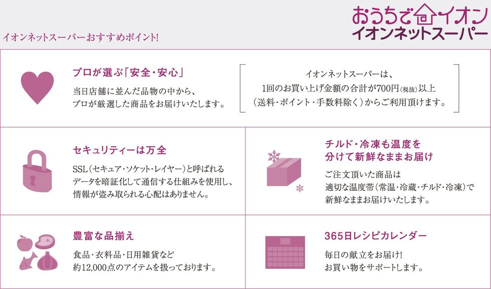 忙しいときもインターネットでらくらく注文。