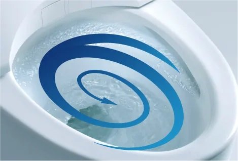 少ない水で効率的にトルネード洗浄