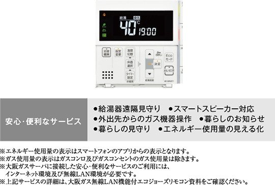 無線LAN機能付きエネルックリモコン