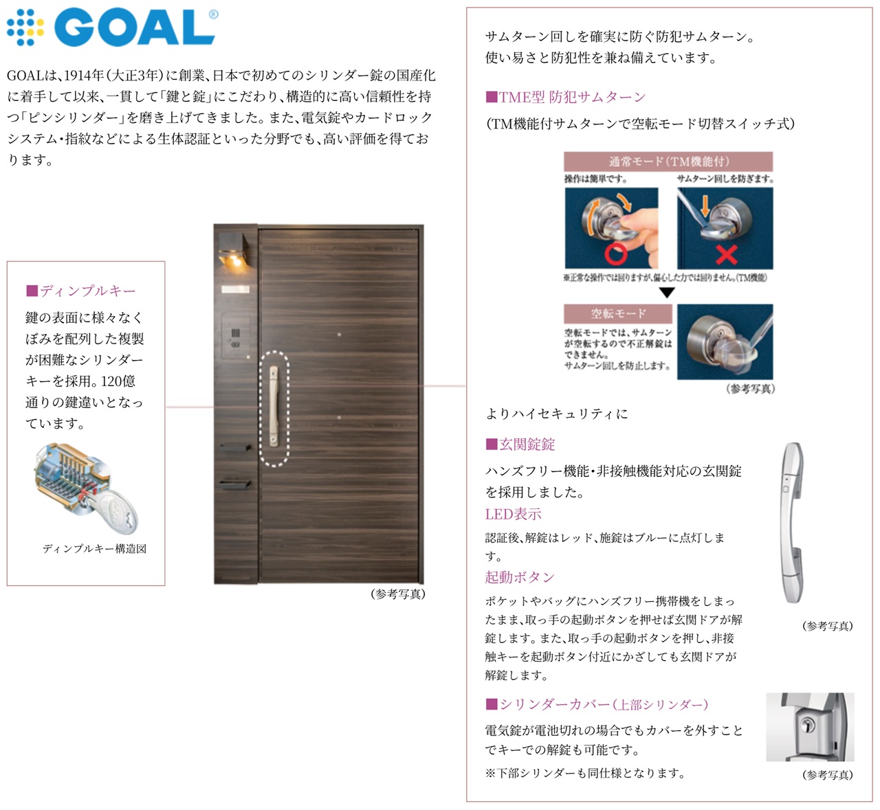 「世界水準の防犯力」でお応えする信頼のブランドGOAL(ゴール)を採用