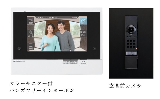 カラーモニター付
ハンズフリーインターホン