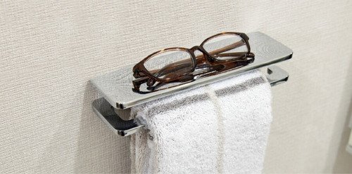 トレー付タオル掛け