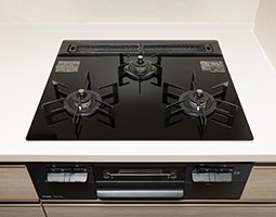 3口ガラストップコンロ