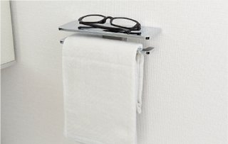 小物置付タオル掛け