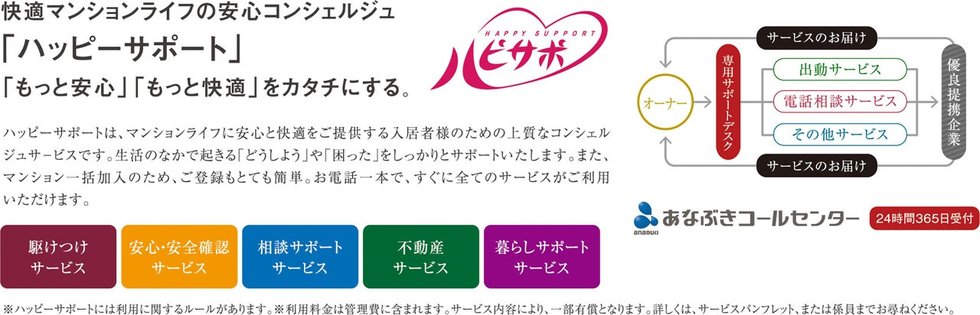 快適マンションライフの安心コンシェルジュ 「ハッピーサポート」