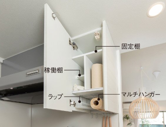 マルチハンガー付吊戸棚