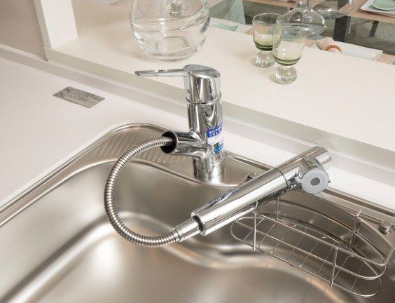 浄水器一体型シャワー混合水栓