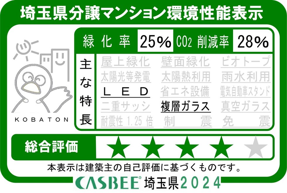 埼玉県分譲マンション環境性能表示