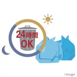 雨に濡れないゴミ出し動線
