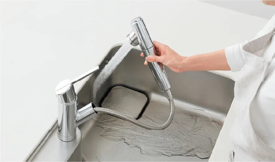 浄水機能付きハンドシャワー水栓